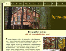 Tablet Screenshot of broken-bow-cabins.com